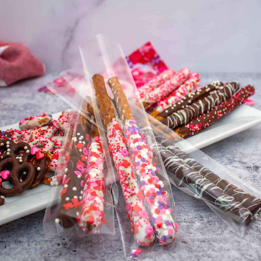Valentine's Dipped Pretzel Rods